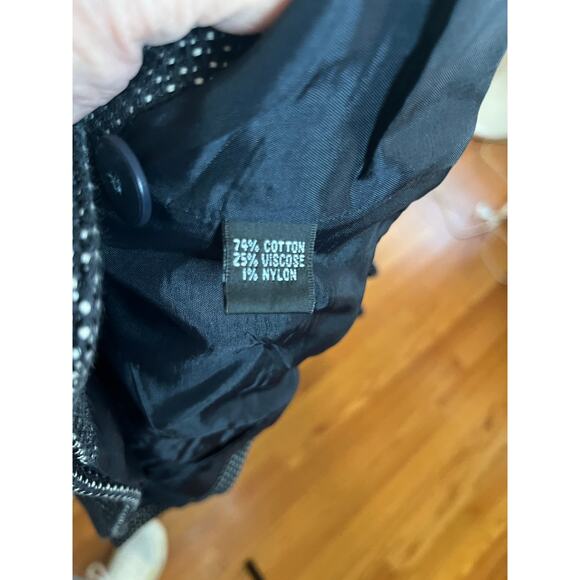 Linda Allard Ellen Tracy 3 button black tweed blazer size 6 Mint condition Perfe - Picture 6 of 6